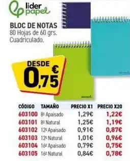 Carlin Bloc de notas oferta