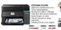 Carlin EPSON Ecotank et-4950 oferta