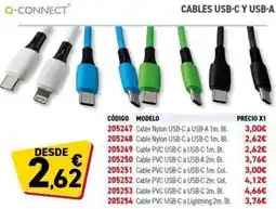 Carlin Q-CONNECT Cables usb-c y usb-a oferta