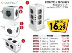 Carlin Q-CONNECT Regletas y enchufes oferta