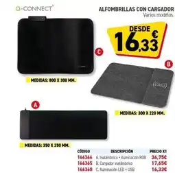 Carlin Q-CONNECT Alfombrillas con cargador oferta