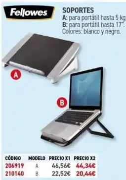 Carlin FELLOWES Soportes oferta