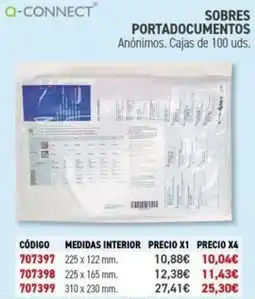 Carlin Q-CONNECT Sobres portadocumentos oferta