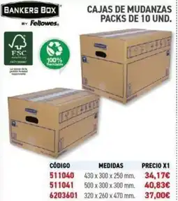 Carlin BANKERS BOX Cajas de mudanzas oferta