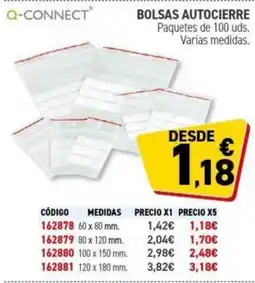 Carlin Q-CONNECT Bolsas autocierre oferta