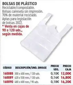 Carlin Bolsas de plástico oferta