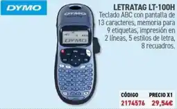 Carlin DYMO Letratag lt-100h oferta