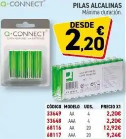 Carlin Q-CONNECT Pilas alcalinas oferta