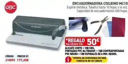 Carlin Encuadernadora coilbind mc10 oferta