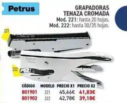 Carlin Grapadoras tenaza cromada oferta