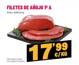 AhorraMas Filetes de añojo 1ª a oferta
