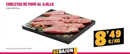 AhorraMas Chuletas de pavo al ajillo oferta
