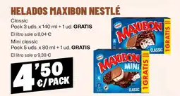 AhorraMas Helados maxibon nestlé oferta