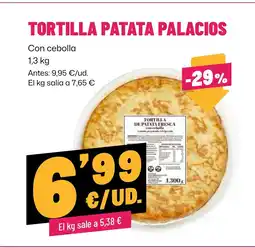 AhorraMas Tortilla patata palacios oferta