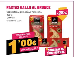 AhorraMas Pastas gallo al bronce oferta