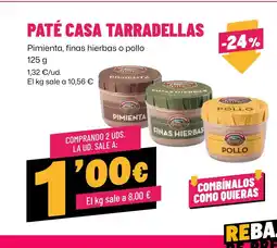 AhorraMas CASA TARRADELLAS Paté oferta