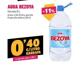 AhorraMas BEZOYA Agua oferta