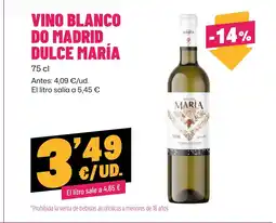 AhorraMas MARÍA Vino blanco do madrid dulce oferta