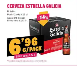 AhorraMas ESTRELLA GALICIA Cerveza oferta