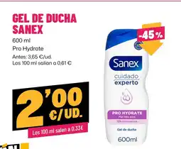 AhorraMas SANEX Gel de ducha oferta