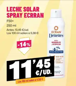 AhorraMas ECRAN Leche solar spray oferta