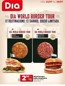 Dia SELECCIÓN DE DIA World burger Itàlia /Argentina oferta