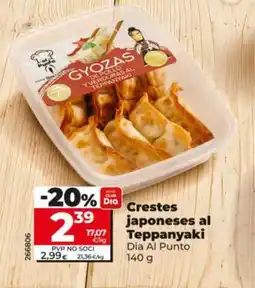 Dia DIA AL PUNTO Crestes japoneses al Teppanyaki oferta
