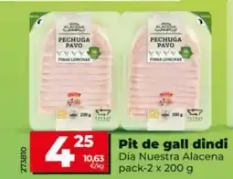 Dia DIA NUESTRA ALACENA Pit de gall dindi oferta