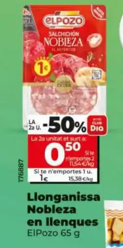 Dia ELPOZO Llonganissa Nobleza en llenques oferta