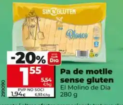 Dia EL MOLINO DE DIA Pa de motlle sense gluten oferta