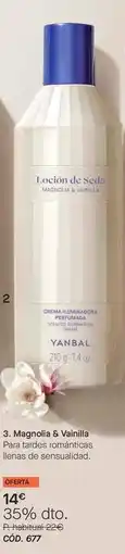 Yanbal Seda - magnolia & vanilla oferta