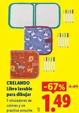 Ocine Crelando - libro lavable para dibujar oferta