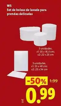 Ocine W5 - set de bolsas de lavado para prendas delicadas oferta
