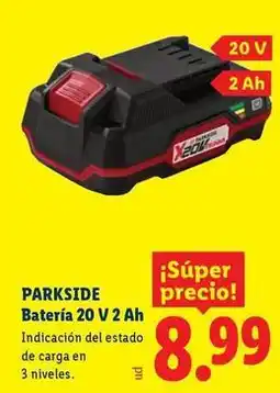 Ocine Parkside - batería 20 v 2 ah oferta