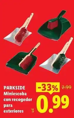 Ocine Parkside - miniescoba con recogedor para exteriores oferta