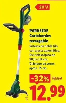 Ocine Parkside - cortabordes recargable oferta