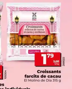 Dia EL MOLINO DE DIA Croissants farcits de cacau oferta