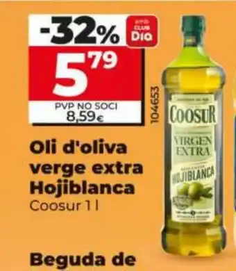 Dia COOSUR Oli d'oliva verge extra Hojiblanca oferta