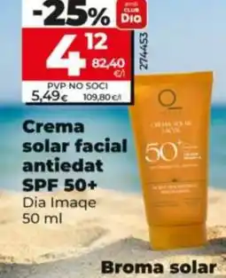 Dia DIA IMAQE Crema solar facial SPF 50+ oferta