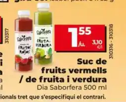 Dia DIA SABORFERA Suc de fruits vermells / de fruita i verdura oferta