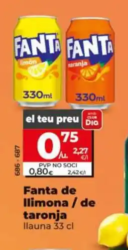 Dia FANTA de llimona de taronja oferta