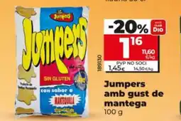 Dia JUMPERS amb gust de mantega oferta
