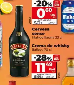 Dia BAILEYS Crema de whisky oferta