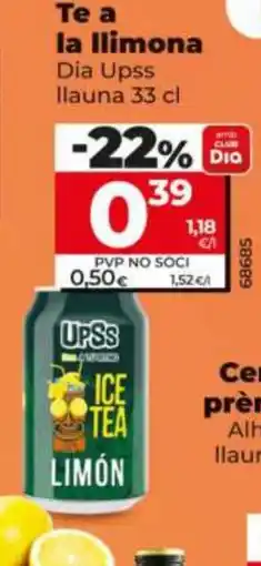 Dia DIA UPSS Te a la llimona oferta