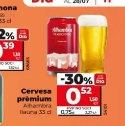 Dia ALHAMBRA Cervesa prémium oferta