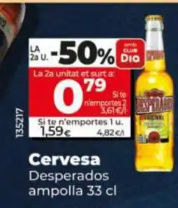 Dia DESPERADOS Cervesa oferta