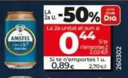 Dia AMSTEL Cervesa Oro 0,0 torrada oferta