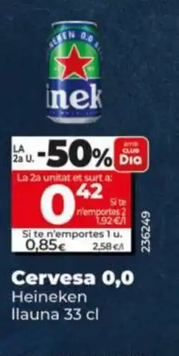 Dia HEINEKEN Cervesa 0,0 oferta