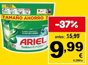 Ariel - elimina manchas y olores en 1