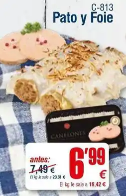 Abordo Pato y foie oferta